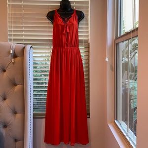 Chiffon summer flowy gown